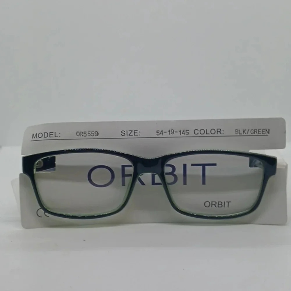 NWT MEN'S ORBIT EYEGLASS FRAMES 5559 BLACK GREEN